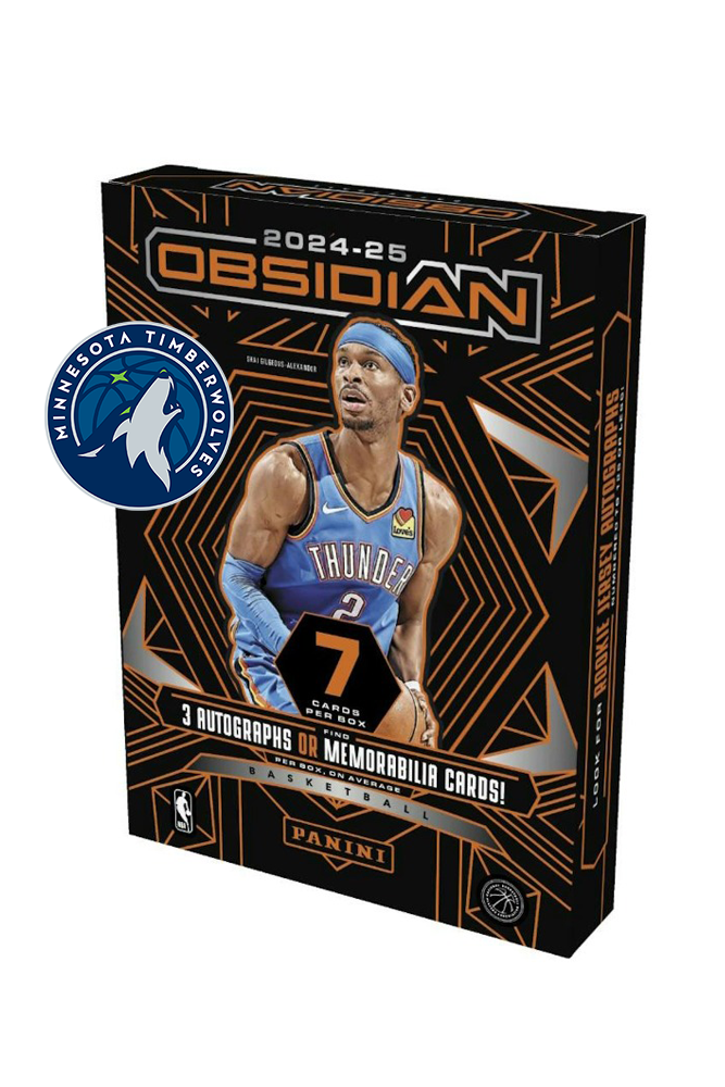 2024 Obsidian Basketball Hobby Box: MINESOTA TIMBERWOLVES